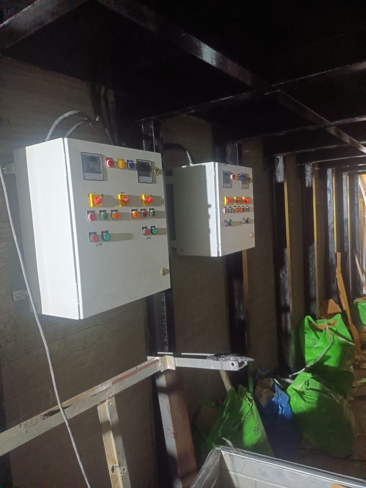 VFD and PLC automation control panels wired and installed on site by VRC Electrical & Automation